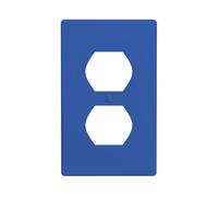 BROLEO Ultramarine Blue Printing Double Socket Wall Panel Decorative is Durable and Suitable for Socket Light Switch Accessories 4.5x2.76in