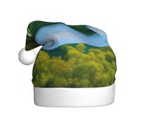 BROLEO Unicorns by the river Printed Christmas Hat for Adult quality accessory soft, lightweight, and fluffy