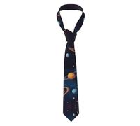 BROLEO Universe Galaxy Outer Space Pattern Men's Necktie Soft & Comfortable, Non-Deforming, Fade-Resistant, Durable (57X3.1 inch)