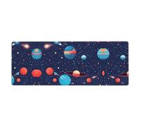 BROLEO Universe Galaxy Outer Space Printing Extra Large Mouse Pad Strong Adhesion, Durable, Precise Locking Edge 12x31.5in