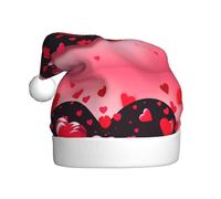 BROLEO Valentine Day Heart Flower Printed Christmas Hat for Adult quality accessory soft, lightweight, and fluffy