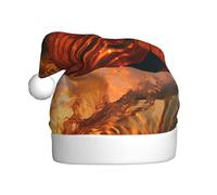 BROLEO Waves rolling in the sea Pattern Christmas Hat for Adult for men and women clothing headband for festive occasions
