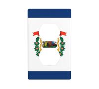 BROLEO West Virginia Flag Printing Double Socket Wall Panel Decorative for Residential and Commercial Areas 4.5x2.76in