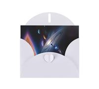 BROLEO White Greeting Card A fascinating universe Prints Perfect for Valentine's Day, Wedding Anniversary & Party Invitations