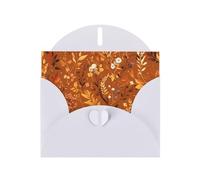 BROLEO White Greeting Card beauty burnt orange Picture for Christmas, Children's Birthday, Valentine's Day, and Party Invitation