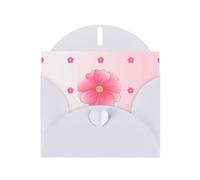 BROLEO White Greeting Card Blooming carnations Picture for Christmas, Children's Birthday, Valentine's Day, and Party Invitation