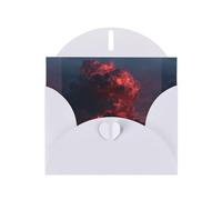 BROLEO White Greeting Card erupting volcano Prints Perfect for Valentine's Day, Wedding Anniversary & Party Invitations