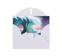 BROLEO White Greeting Card vast tsunami Picture for Christmas, Children's Birthday, Valentine's Day, and Party Invitation