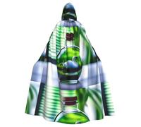 BROLEO White Swan In A Bottle Printing Halloween Adult Hooded Cape Men'S And Women'S Clothing Mantle Role-Playing