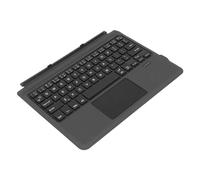 BROLEO Wireless Keyboard, PU Leather ABS Silent Typing Easy Connection Wireless Keyboard Black Sensitive Touchpad for Go 1 2 3 Tablet (Common Type)