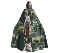 BROLEO Wolf After Rain Printing Halloween Adult Hooded Cape Men'S And Women'S Clothing Mantle Role-Playing