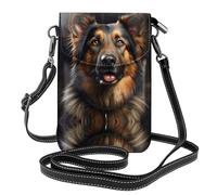BROLEO women leather Cell Phone Purse German Shepherd pattern Multifunction,Soft, durable,Convenient for daily use and travel