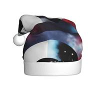 BROLEO Yin Yang Sky Printed Christmas Hat for Adult quality accessory soft, lightweight, and fluffy
