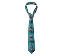 BROLEO Zebra Print printing Men's tie classic style suit cravat suitable for holidays and work