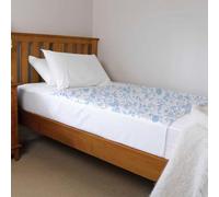 Brolly Sheets Single Bed Protector, Waterproof Mattress Pad with Tuck-in Wings, Super Absorbent (Botanical)