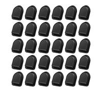 BroLuka 30 Pcs Black Self Adhesive Hooks, Invisible Strong Stick On Wall Hooks for Keys, Towels, Cables, No Nails Needed, Plastic Hooks for Bathroom, Kitchen, Car, Home