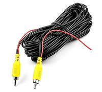 BroLuka 6m/19.68ft RCA Video Extension Cable, Reverse Camera Backup Wire for Car Truck SUV, Male to Female, for Reverse Parking and Safety Monitoring