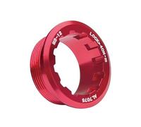 BroLuka Bike Cassette Lockring, Compatible with Shimano Micro Spline 12 Speed, Durable Alloy Flywheel Ring Cover, Secure Locking for MTB, Road Bike（Red）