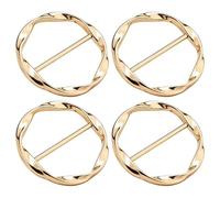 BroLuka T-shirt Clips, Knotting Buckle Ring for Scarf & Loose T-shirt | Ring wrap holder for scarf, tops, and dress. Fashion accessory for clothing adjustments and styling.