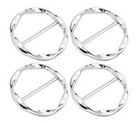 BroLuka T-shirt Clips, Knotting Buckle Ring for Scarf & Loose T-shirt | Ring wrap holder for scarf, tops, and dress. Fashion accessory for clothing adjustments and styling.