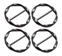 BroLuka T-shirt Clips, Knotting Buckle Ring for Scarf & Loose T-shirt | Ring wrap holder for scarf, tops, and dress. Fashion accessory for clothing adjustments and styling.