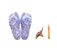 Broman Reflexology Socks with Trigger Point Massage Tool, Foot Pain Relief Remedy for Foot Massage,Women's Size