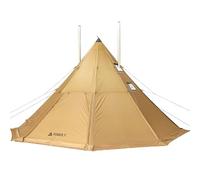 Bromance 70 Tipi Tent for 4-6 Person, Oudoor Camping Hot Tent (with 3 Stove Jacks and 2 Half Inner Tents)
