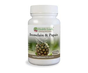 Bromelain 10mg + Papain 100mg X 90 Capsules