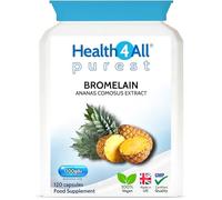 Bromelain 2500 GDU/g High Strength 1200 GDU per Capsule for Inflammation, Swelling & Recovery 120 Vegan Capsules Pure Pineapple Enzyme Supplement for Digestion Support UK Made - Health4All