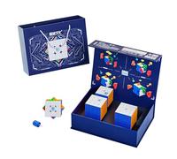 BroMoCube MoYu Meilong Magnetic Speed Cube Set 2x2 3x3 4x4 5x5 WCA Competition and Learning Cube Bundle Box for Gift Toys