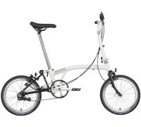 Brompton A Line Folding Bike - Papyrus White - 16 inch Wheel