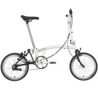 Brompton A Line Folding Bike - Papyrus White - 16 Inch Wheel