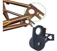 Brompton Bicycle Chain Stabilizer For 5-Speed 6-Speed 7-Speed Rear Derailleur Aluminum Alloy Folding Bike Chain Tensioner Guide With 8T Nylon Fiber Wheel(A)