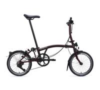 Brompton C Line 12-speed - Low Handlebar - Folding Bike - Red One Size