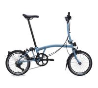Brompton C Line 12-speed - Mid Handlebar - Folding Bike - Silver One Size