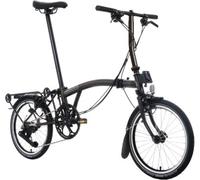 Brompton C Line 12 Speed with Roller Frame Black Lacquer