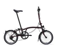 Brompton C Line 4-Speed - High Handlebar - Folding Bike - Red One Size