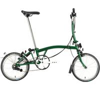 Brompton C Line Utility Mid Handlebar Folding Bike - Racing Green - 16 inch Wheel