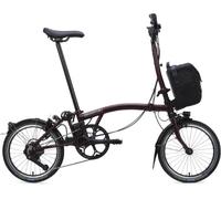 Brompton Electric C Line 4 Speed - e-Motiq system Red Plum