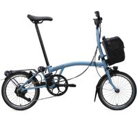 Brompton Electric C Line 4 Speed with SuperRoll+ - e-Motiq system Cloud Metallic