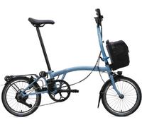 Brompton Electric C Line - High Bar with Roller Rack - E-Motiq - Silver One Size
