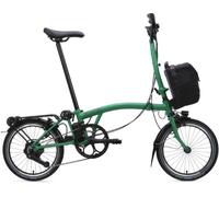 Brompton Electric C Line - High Bar with Roller Rack - E-Motiq - Green One Size