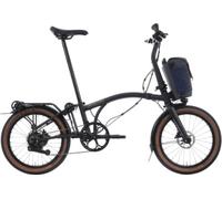 Brompton Electric G Line 4 Speed with Roller Frame Space Black