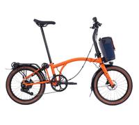 Brompton Electric G Line with Roller Frame - 4-Speed Folding Bike ADVENTURE ORANGE SMALL