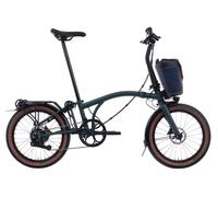 Brompton Electric G Line with Roller Frame - 4-Speed Folding Bike FOREST GREEN MEDIUM