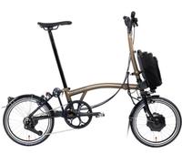 Brompton Electric P Line 12 Speed With Roller Frame Bronze Sky
