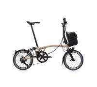Brompton Electric P Line with Handlebar Control - 4-Speed Folding Bike DUNE SAND MID