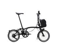 Brompton Electric P Line with Handlebar Control - 4-Speed Folding Bike MATT BLACK MID