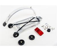 Brompton Rack Set Complete With 4 Rollers and Mudguard Silver