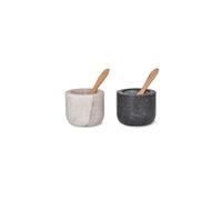 Brompton Salt & Pepper Pots by Garden Trading | Crafted in Granite | H5 X Diameter 6cm